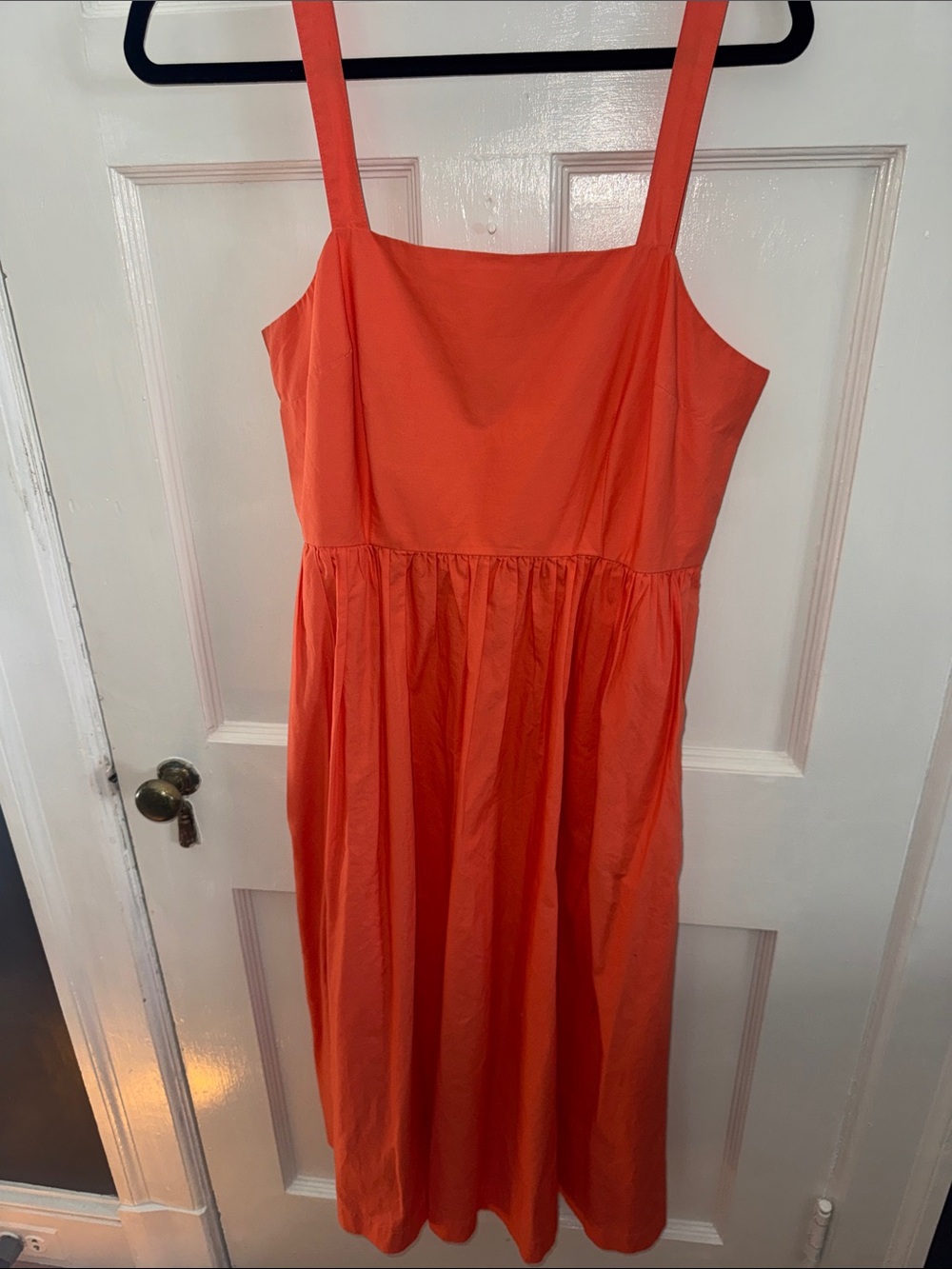a new day Coral Square-Neck Midi Dress